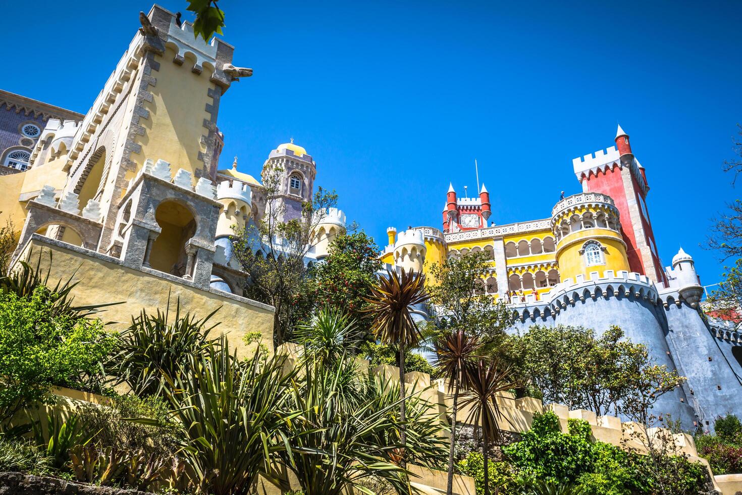 pena nationell palats i sintra, portugal palacio nacional da pena foto