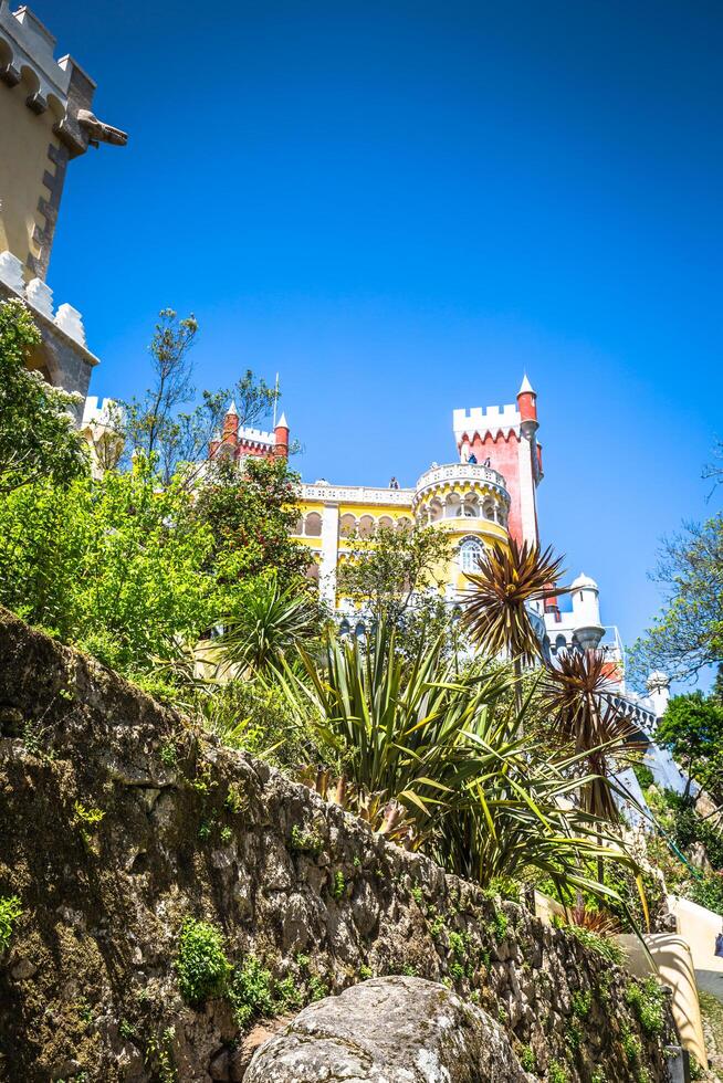 pena nationell palats i sintra, portugal palacio nacional da pena foto