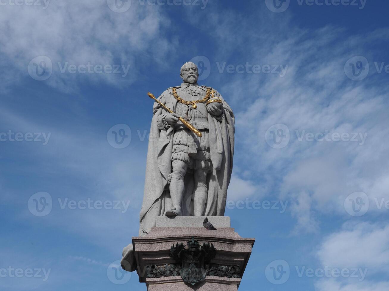 kung Edward vii staty i aberdeen foto