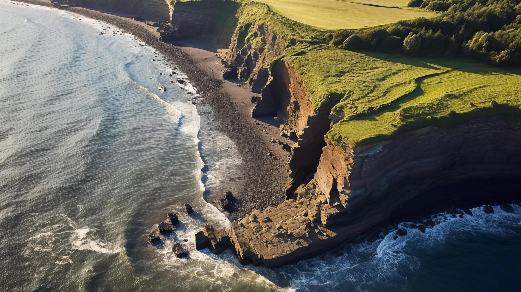 kustlinje förändrad förbi kust erosion foto