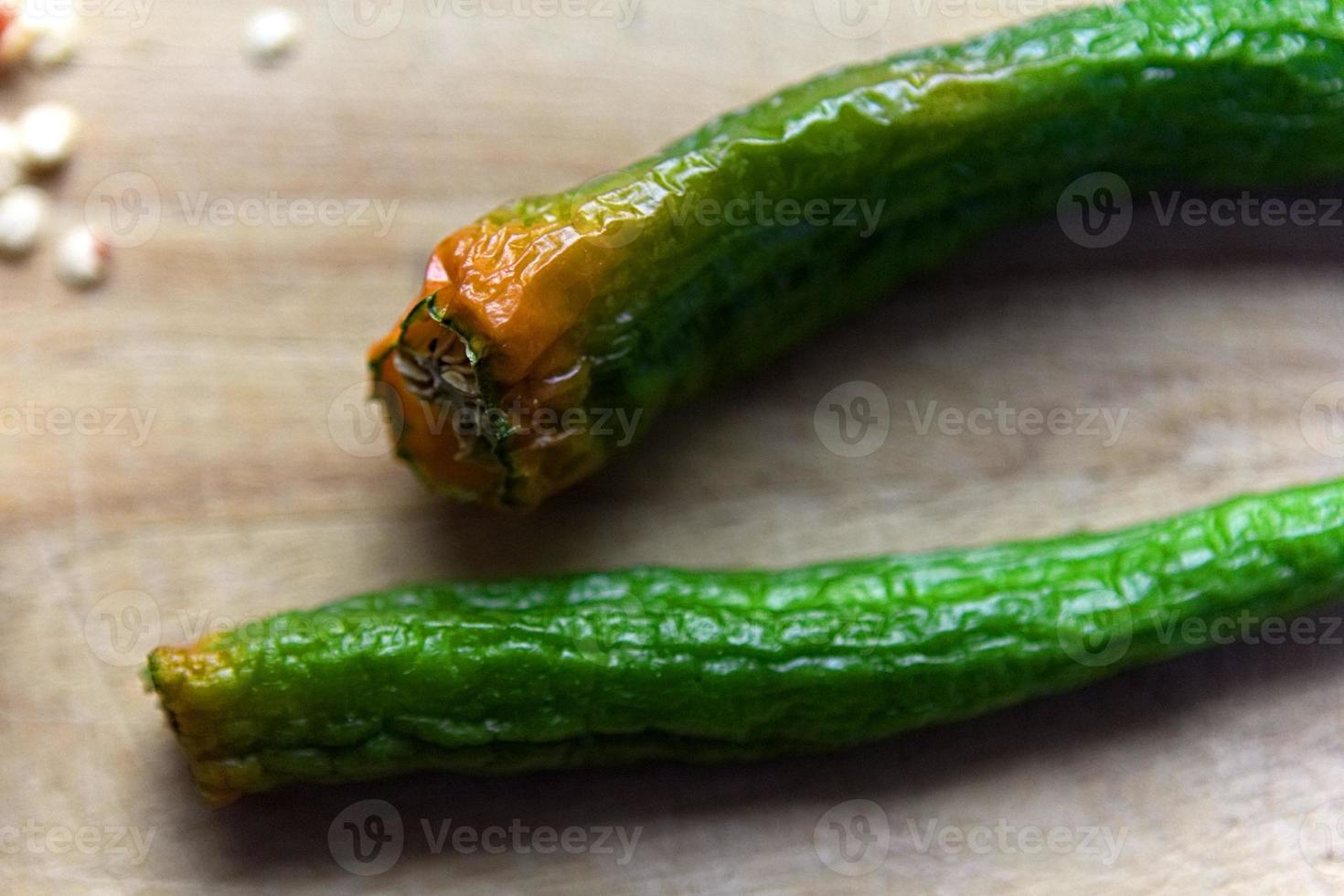 grön paprika ombord foto