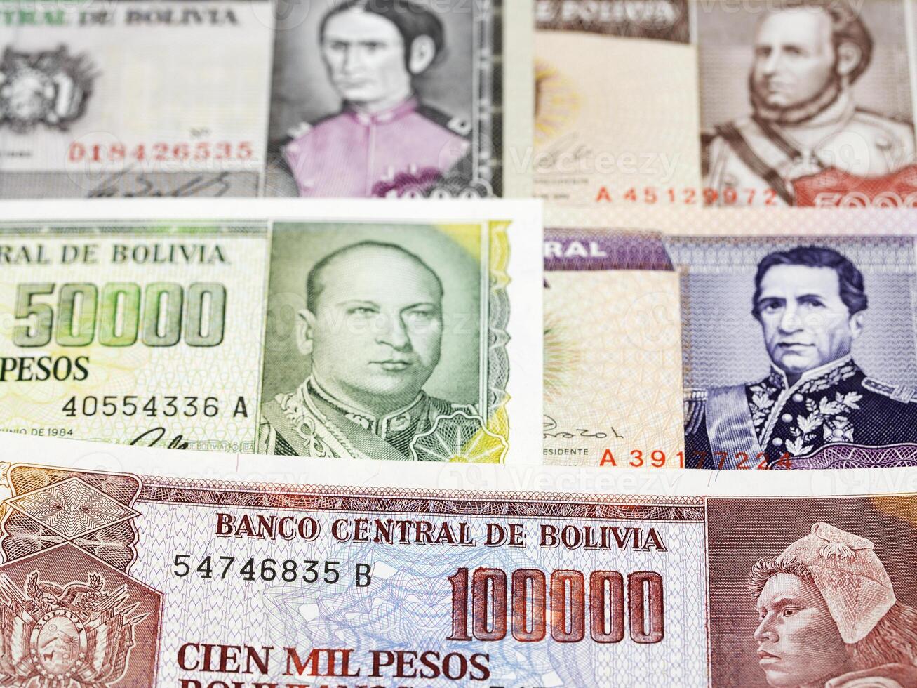 gammal bolivian peso en företag bakgrund foto