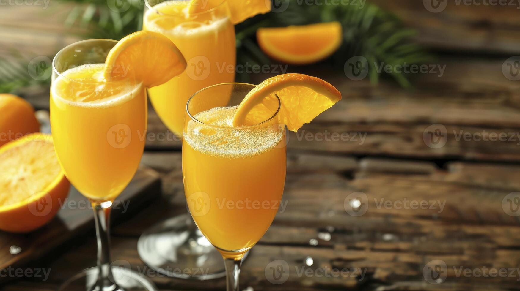 orange mimosa på trä- tabell. foto