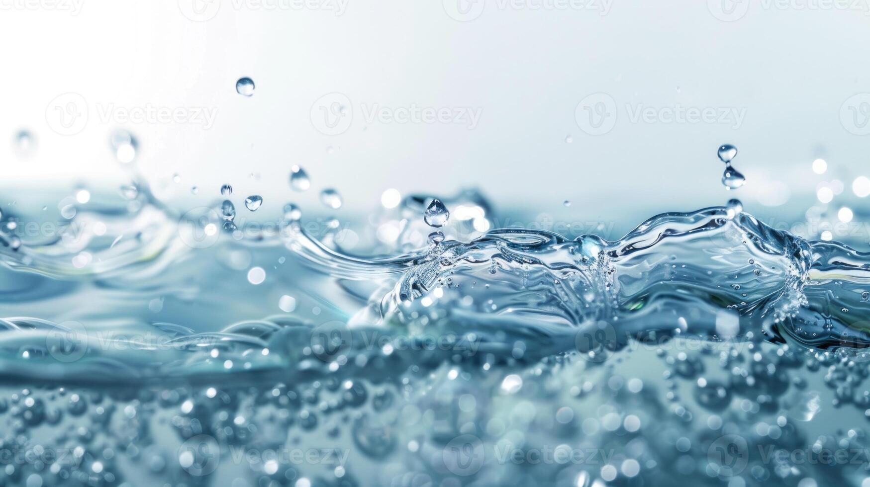 färskt vatten med bubblor foto