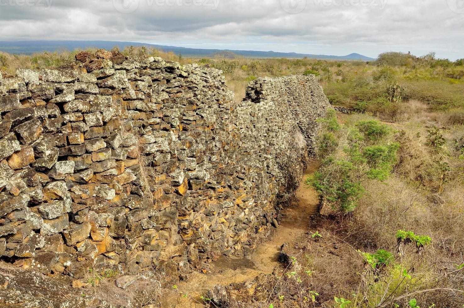 väggen av tårar, isabela island, galapagos, ecuador foto