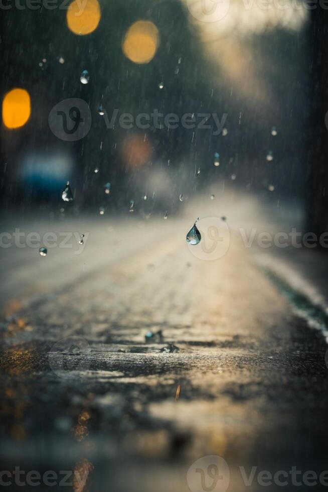 regndroppar på de jord i de regn foto