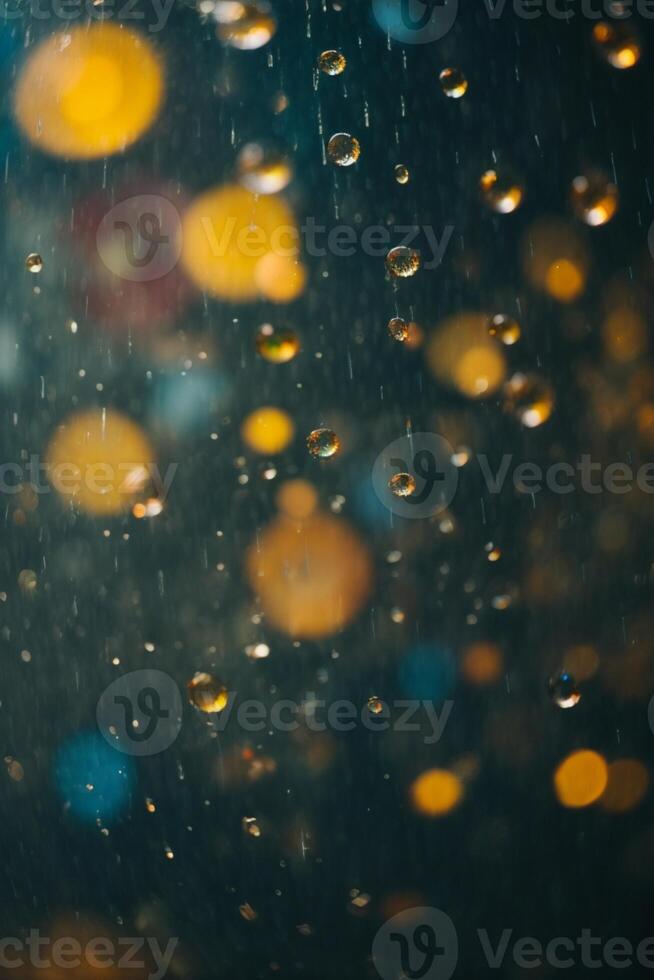 regndroppar på de jord i de regn foto