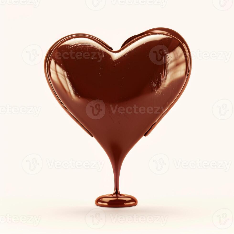 hjärtformade choklad strömmande design foto