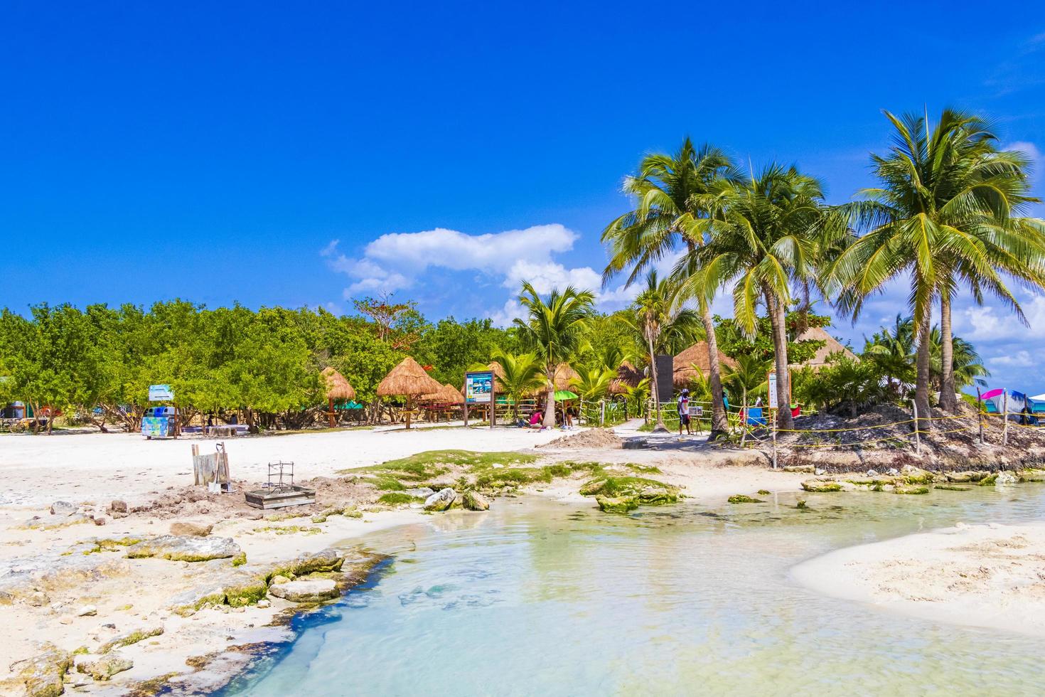 playa del carmen, Mexiko, 28 maj 2021 - tropisk mexikansk strand foto