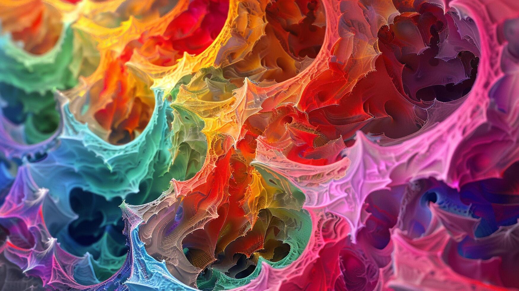 abstrakt mång färgad illustration av vibrerande foto