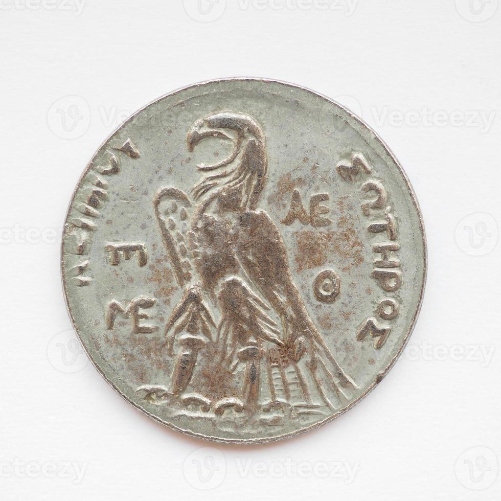 gamla grekiska mynt foto