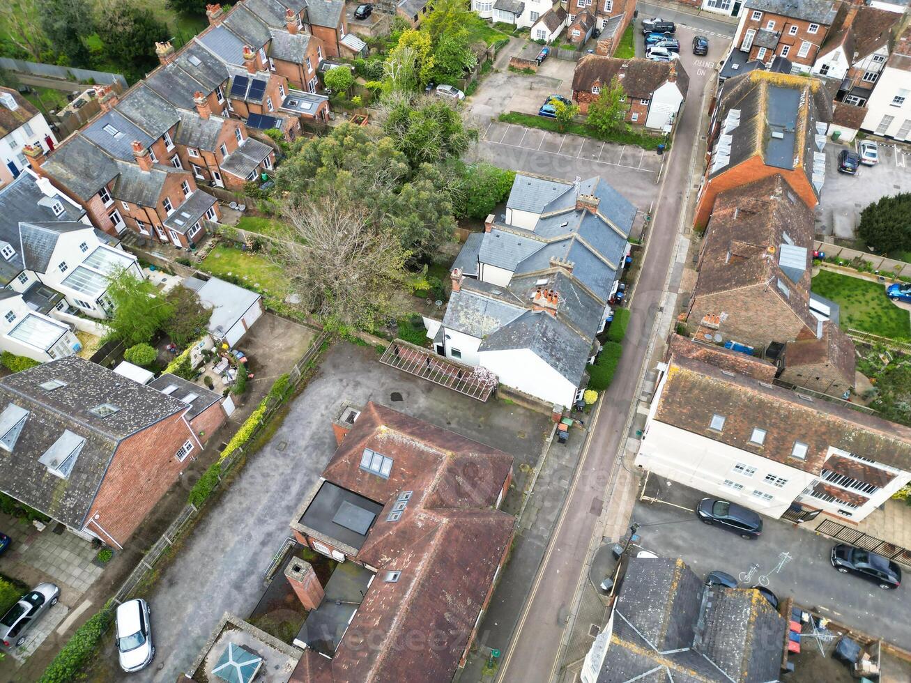 antenn se av historisk canterbury stad Centrum, kent, England, bra Storbritannien. april 20:e, 2024 foto