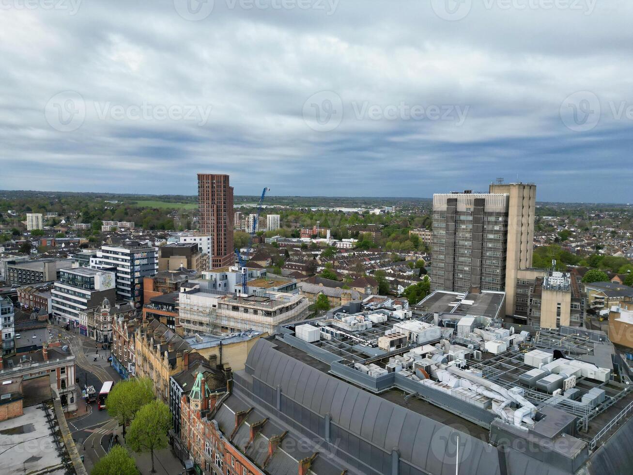 mest skön antenn se av central väst croydon London stad av England förenad rike. april 24:e, 2024 foto