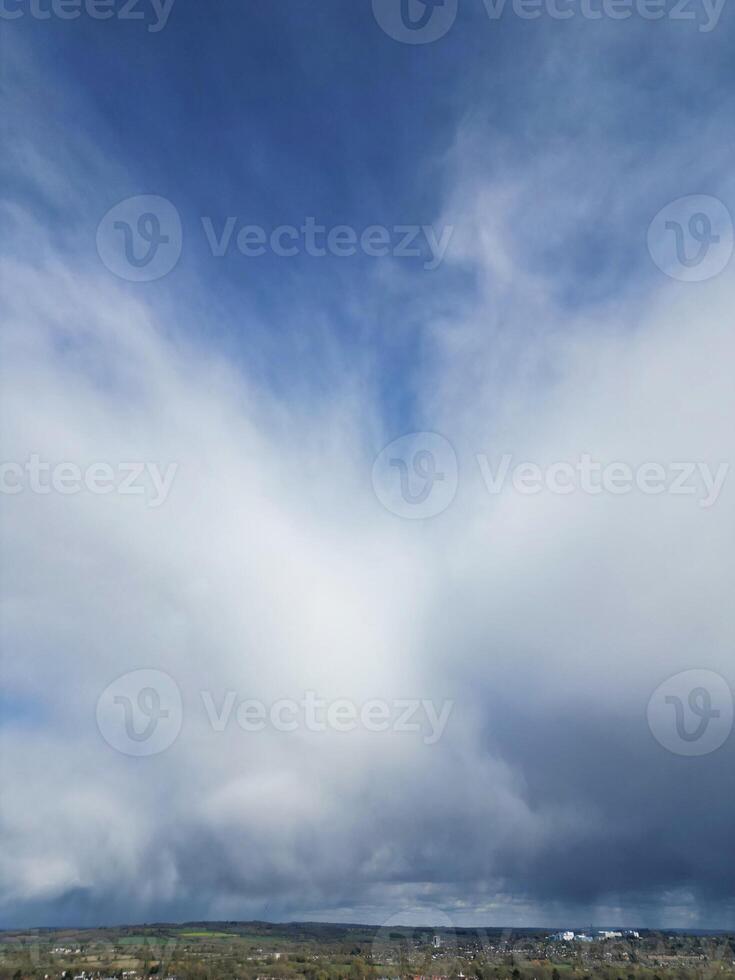 mest skön se av himmel och moln över oxford stad av England förenad rike foto