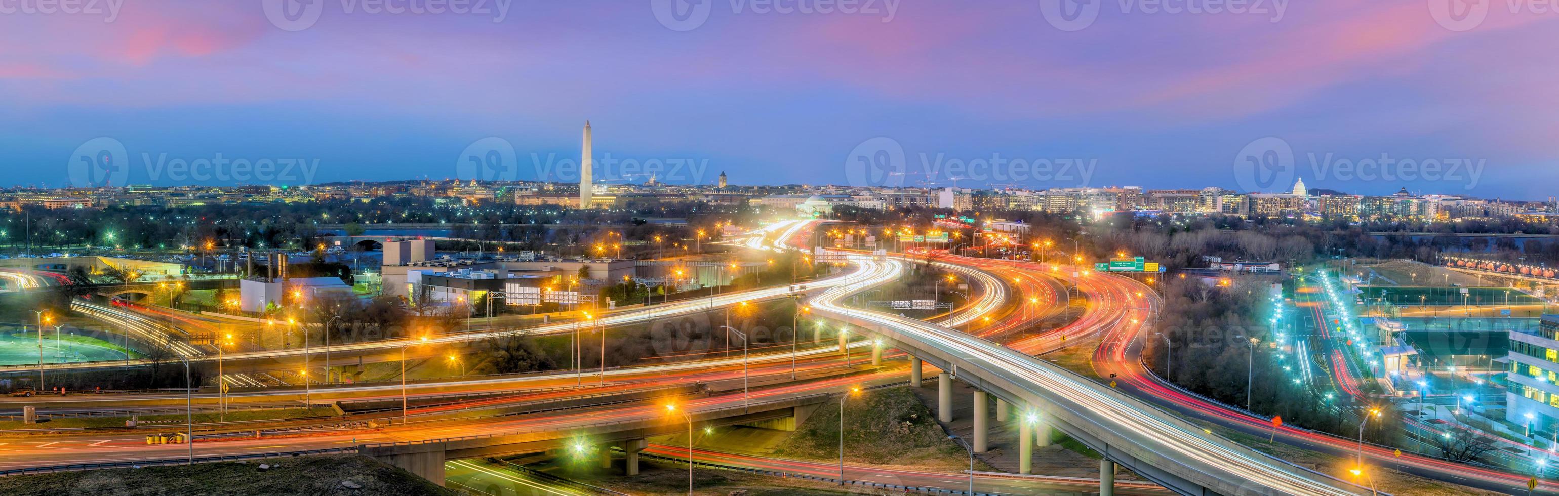 Washington, DC stadssilhuett foto