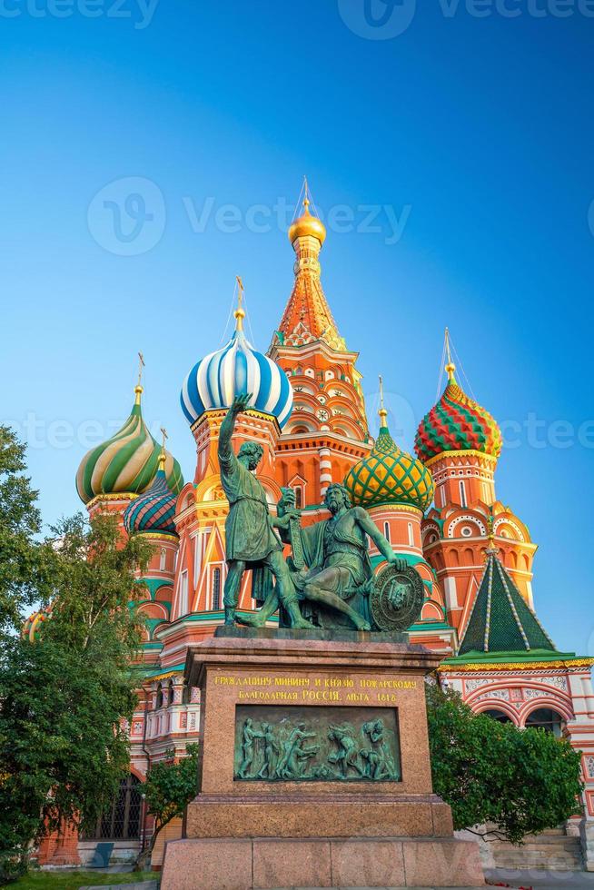 basilikas domkyrka vid Röda torget i Moskva foto