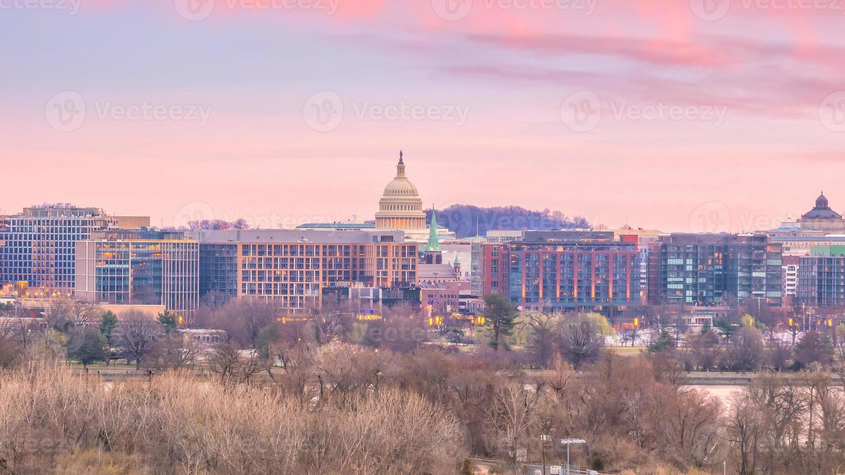 Washington, DC stadssilhuett foto