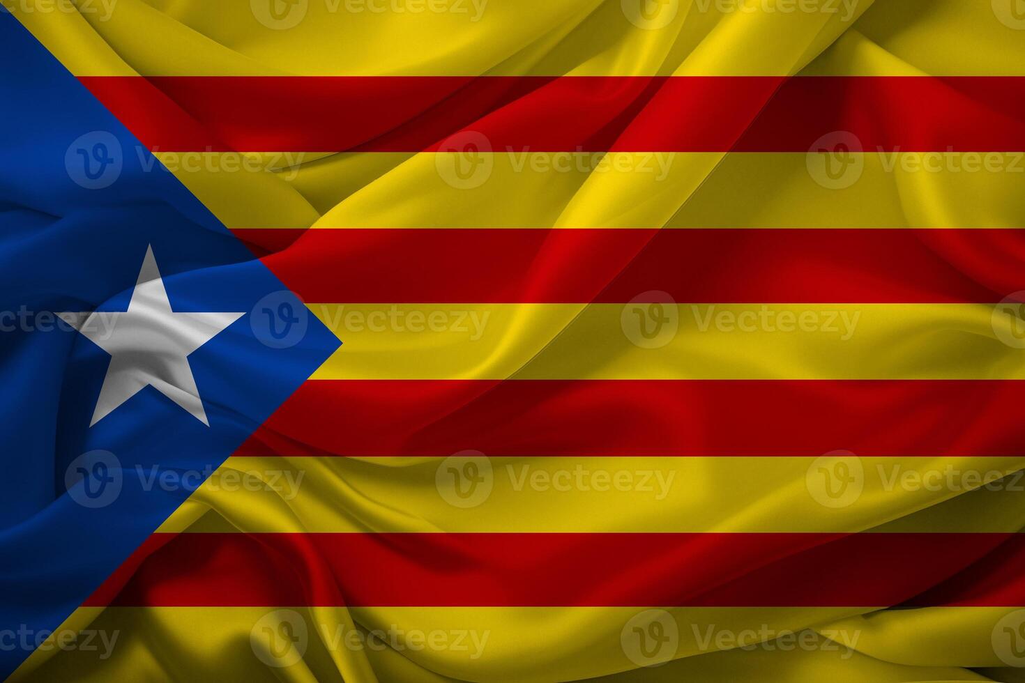 vibrerande catalonia flagga fladdrande foto