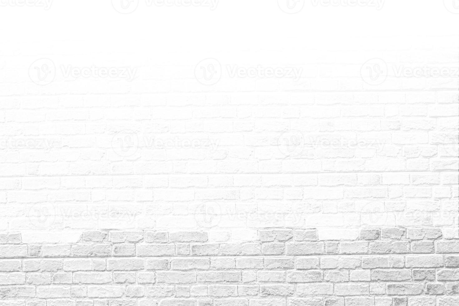 tegel vägg med vit hål, antik gammal grunge vit och grå textur bakgrund. foto
