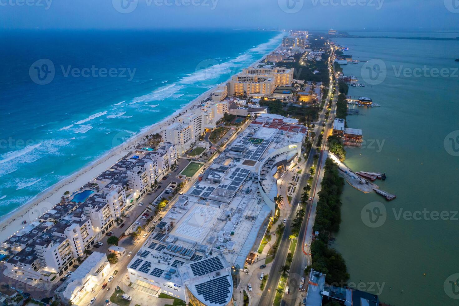 eftermiddag i de cancun hotell zon foto