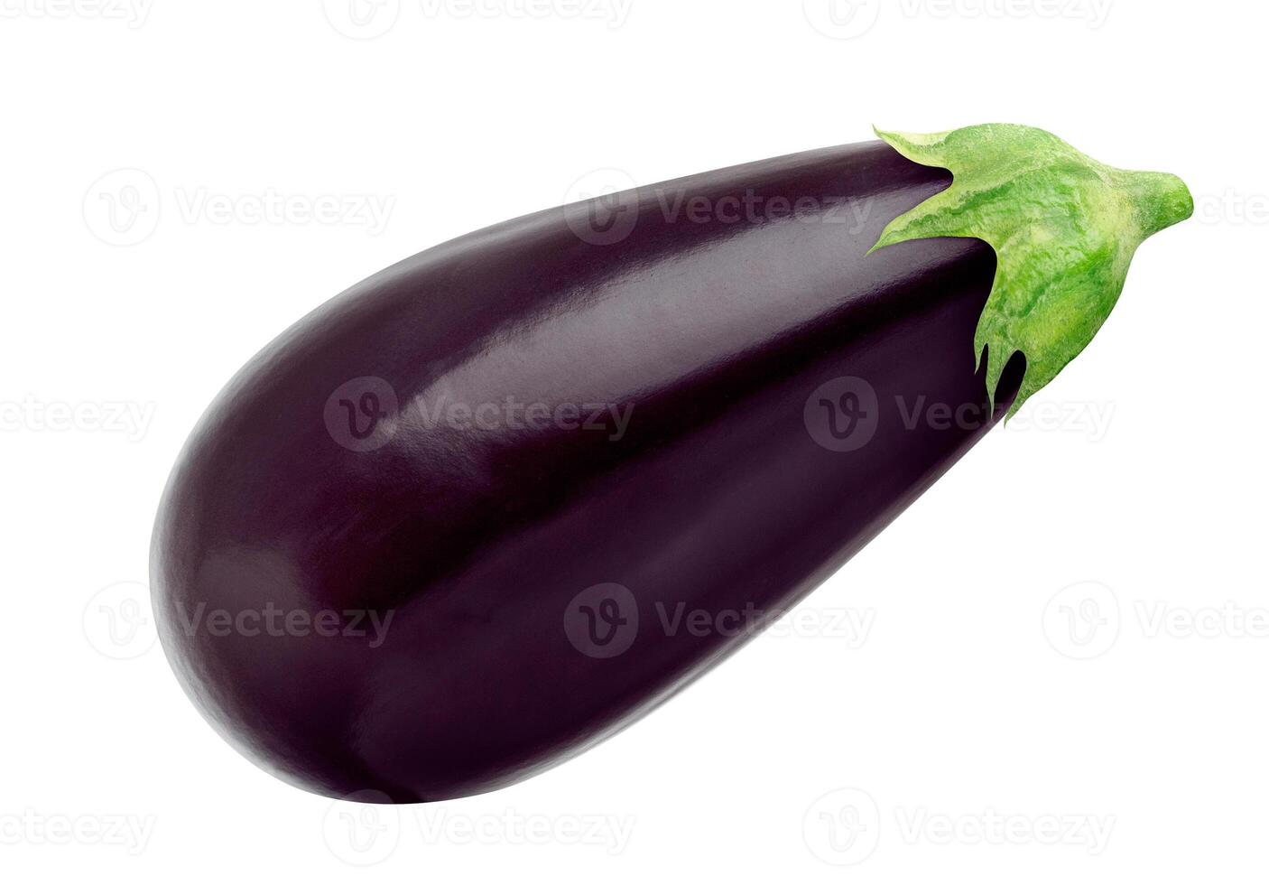 aubergine isolerad på vit bakgrund foto