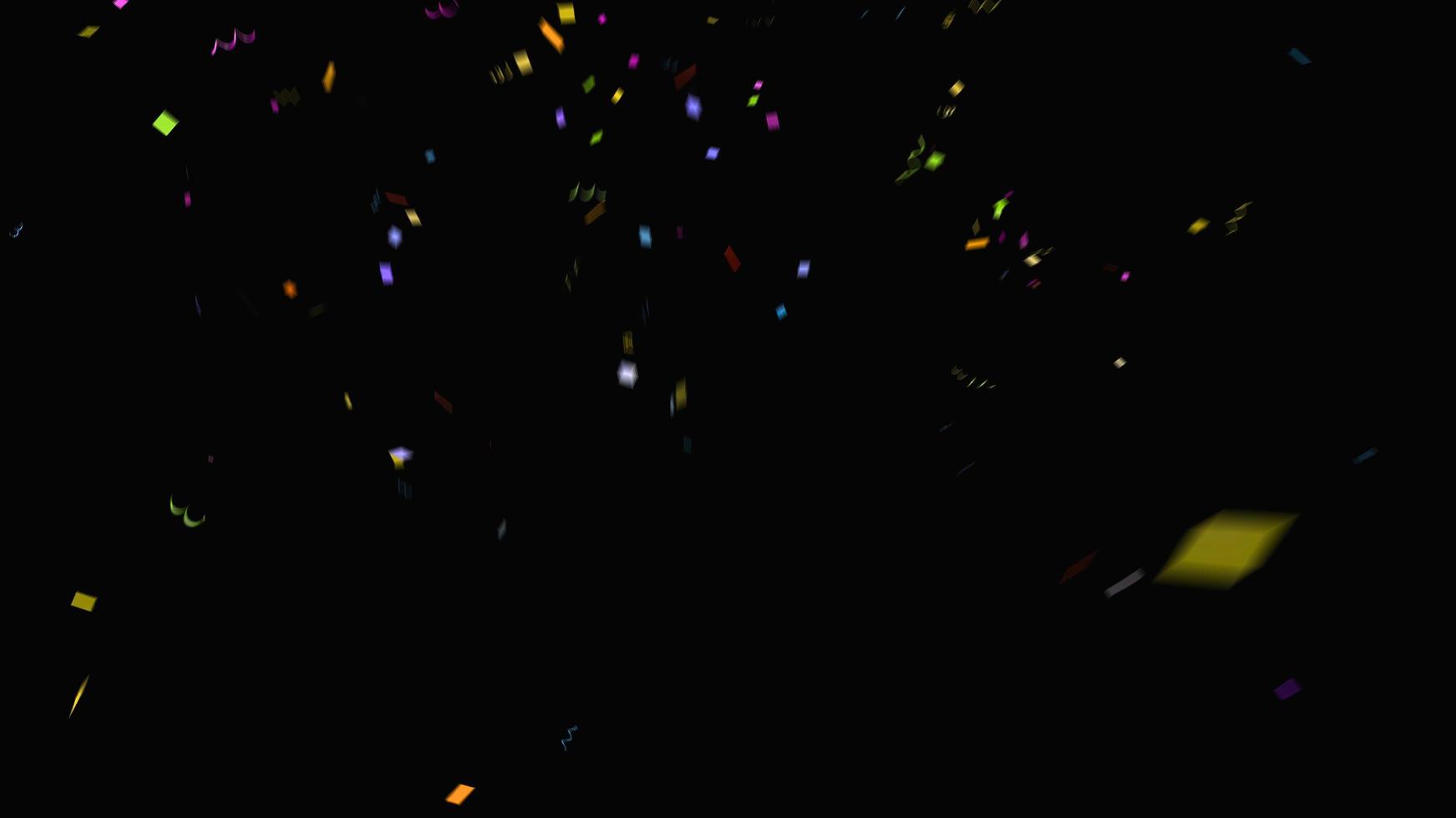 färgglada regnbåge konfetti gnistra abstrakt textur överlägger glitter gyllene partiklar på svart. foto