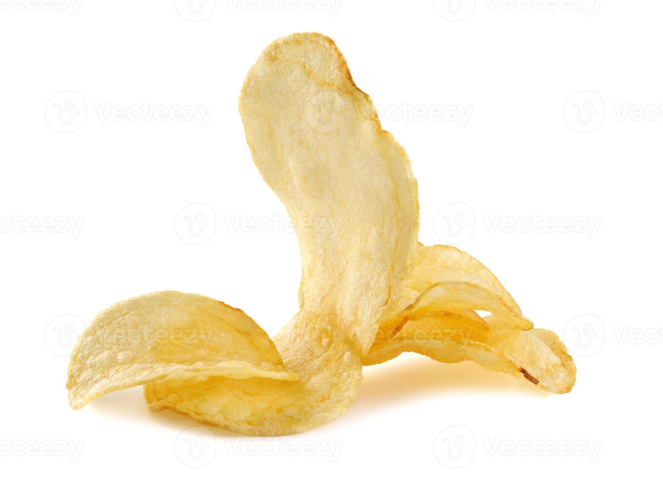 potatis pommes frites isolerat på vit bakgrund. foto
