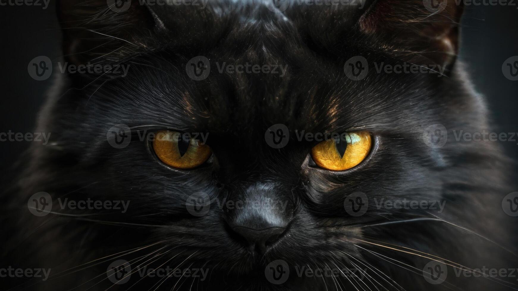 ett arg katt med dess mun öppen foto