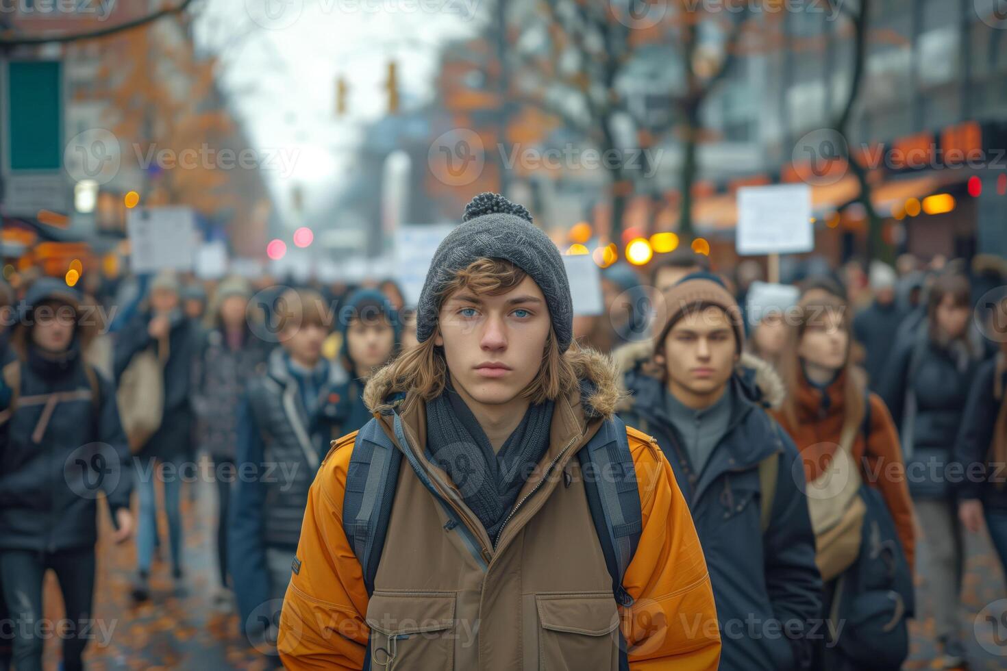 en enda tom tecken, ekar de protest mot tystnad mitt i de ryta foto