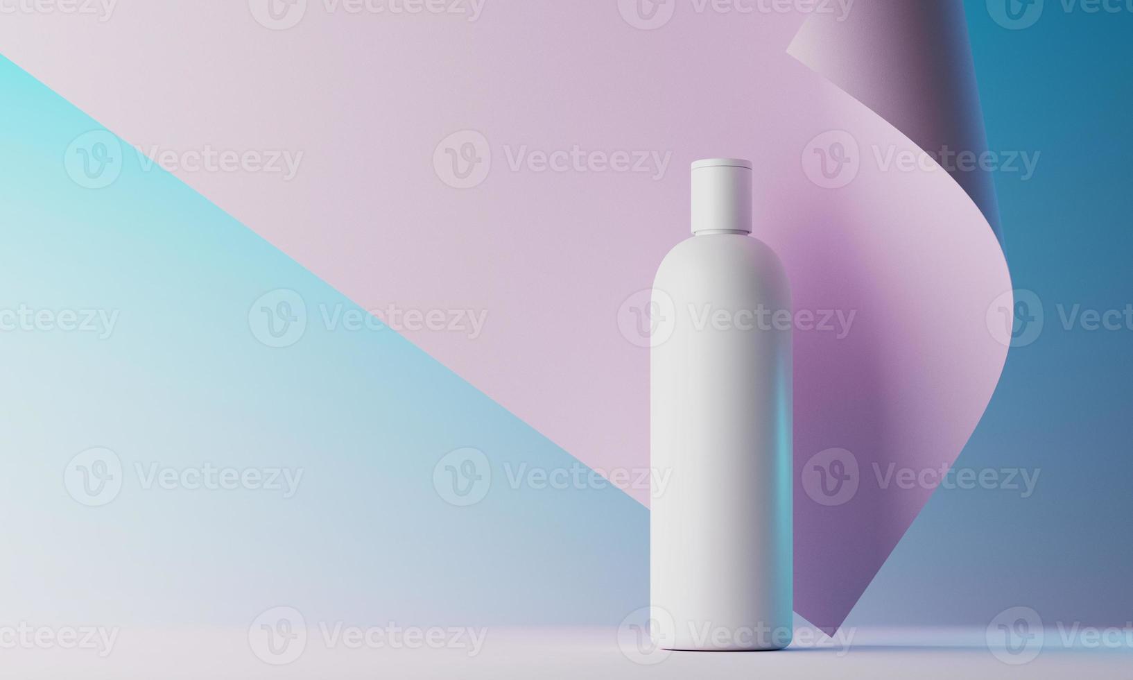 minimal bakgrund för kosmetisk branding och förpackningspresentation. scen pastellfärger. 3d illustration. foto