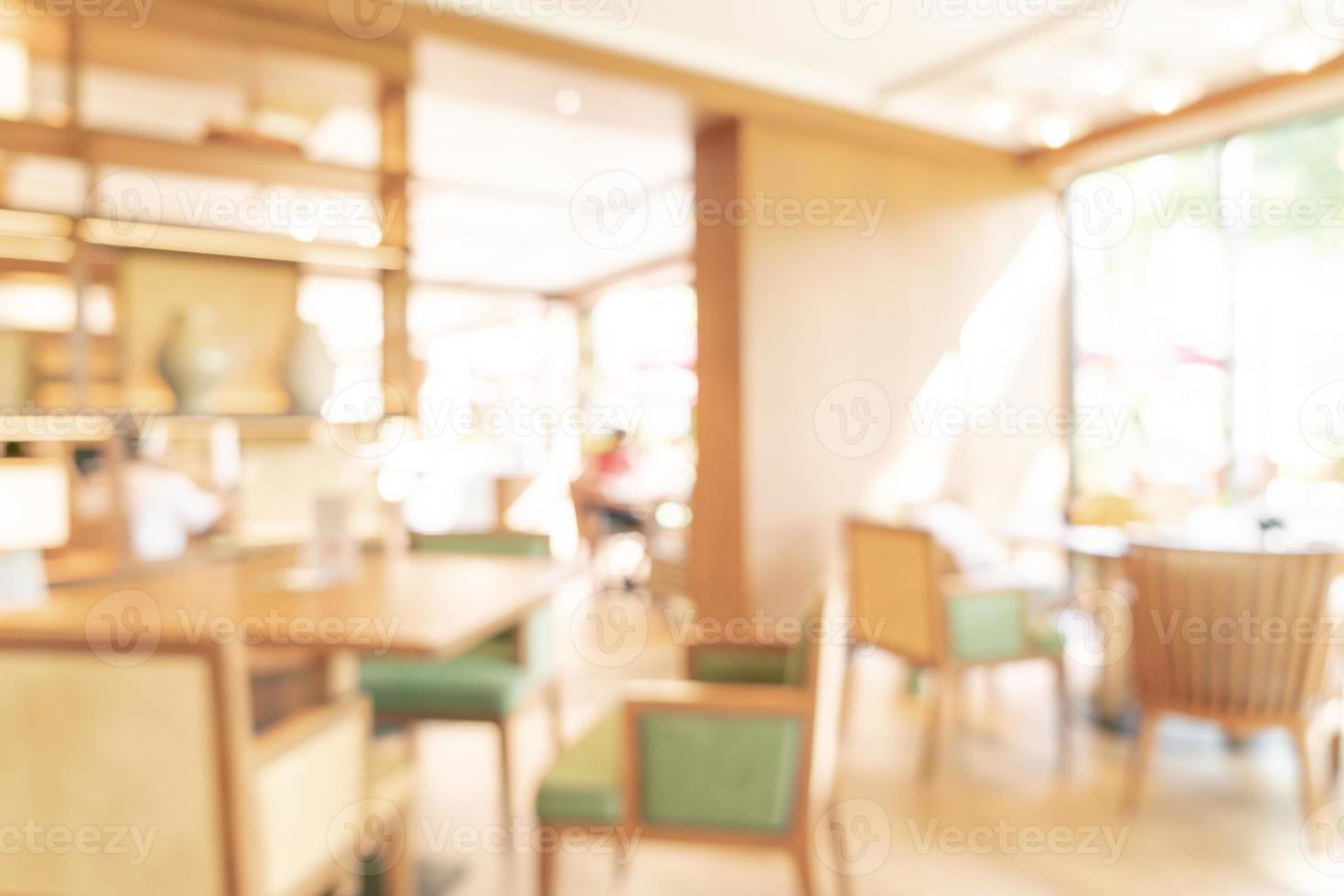 abstrakt oskärpa hotellrestaurang för bakgrund foto