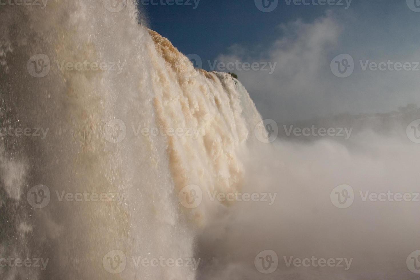 iguazu faller på gränsen mellan Brasilien och Argentina foto