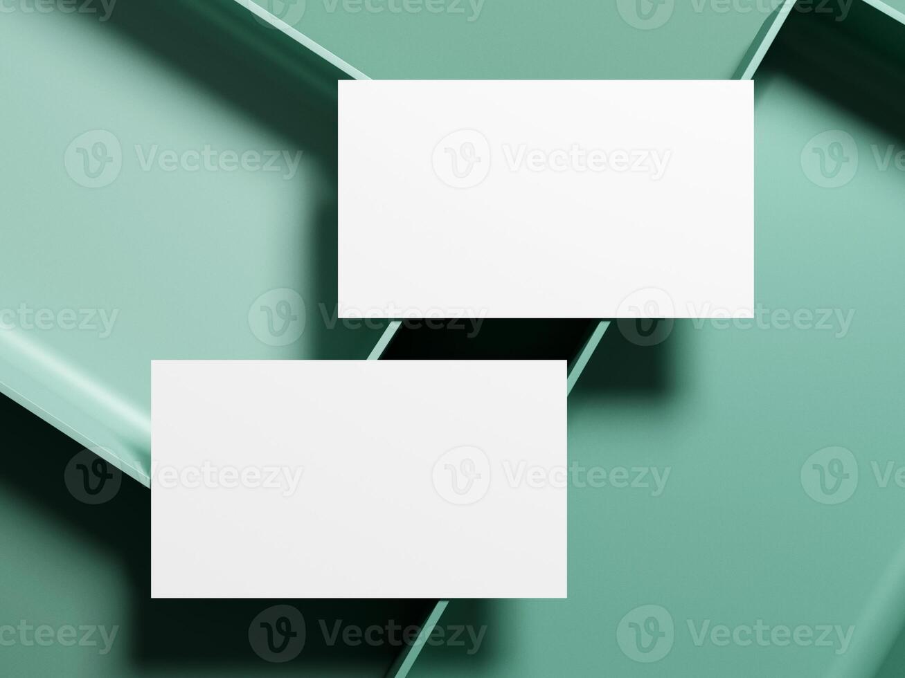 rena minimal företag kort attrapp med de bricka på pastell mjuk bakgrund foto