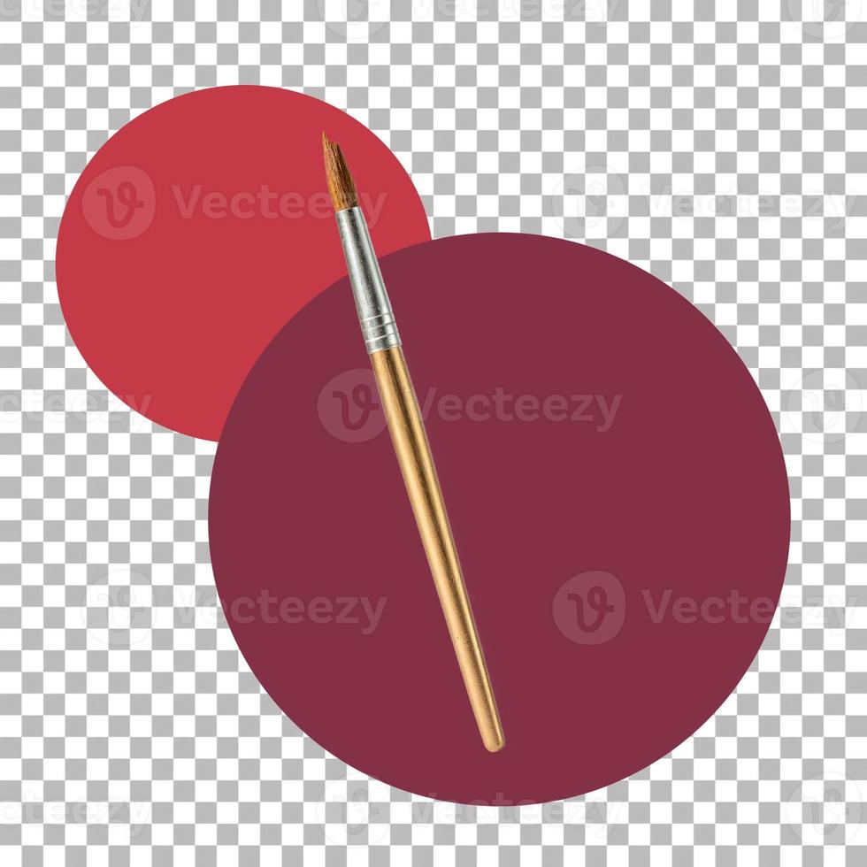 penselmålning isolerad på transparent. foto
