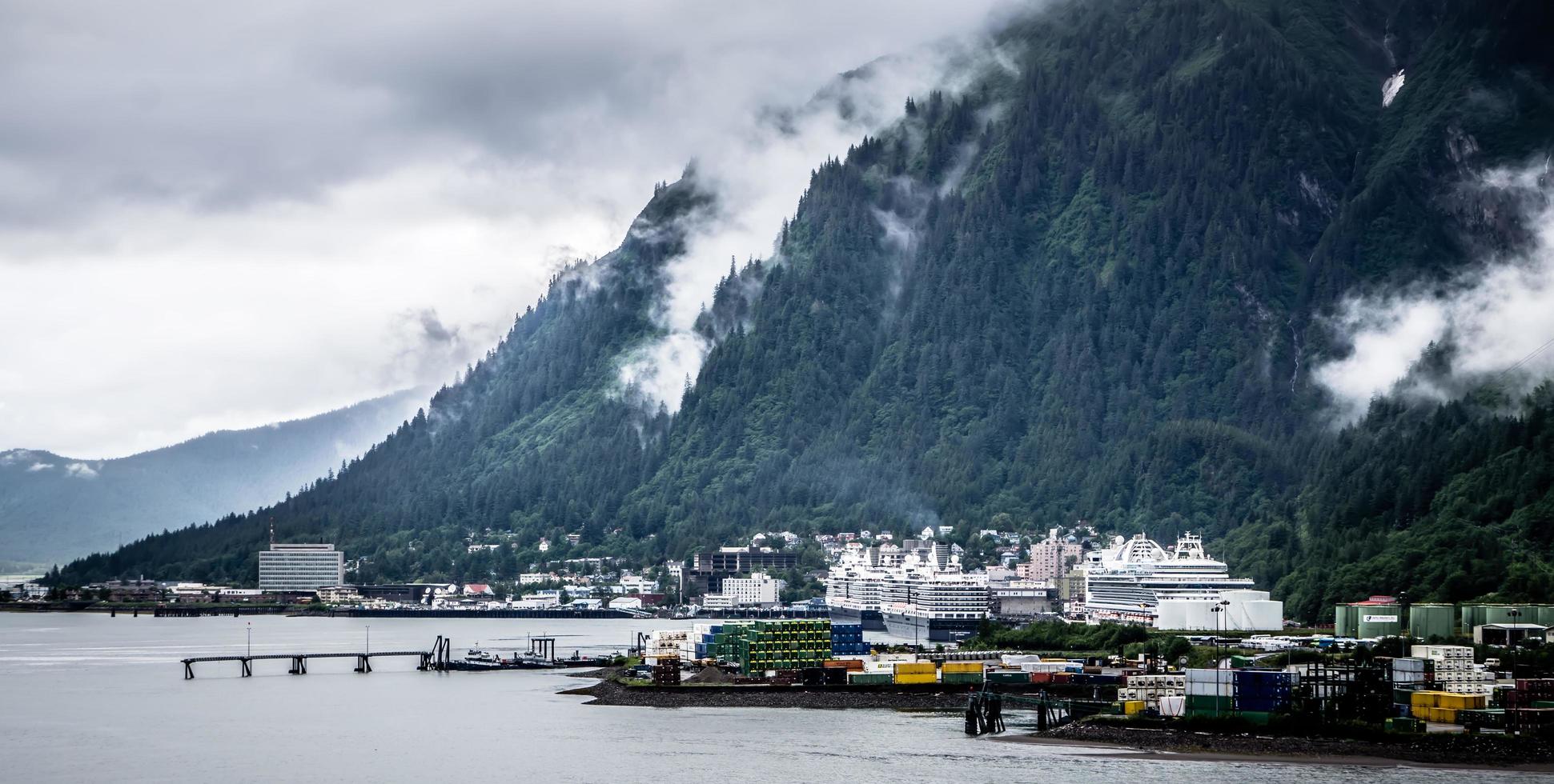 juneau, alaska-juneau, alaska usa norra stad och landskap foto