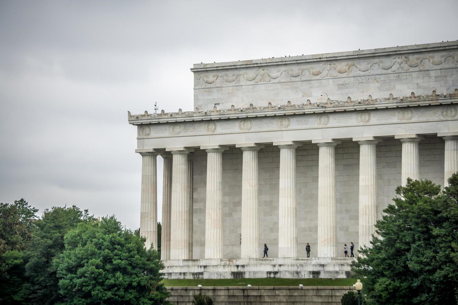 Washington, DC, 2021 - utsikt över Lincoln Memorial foto