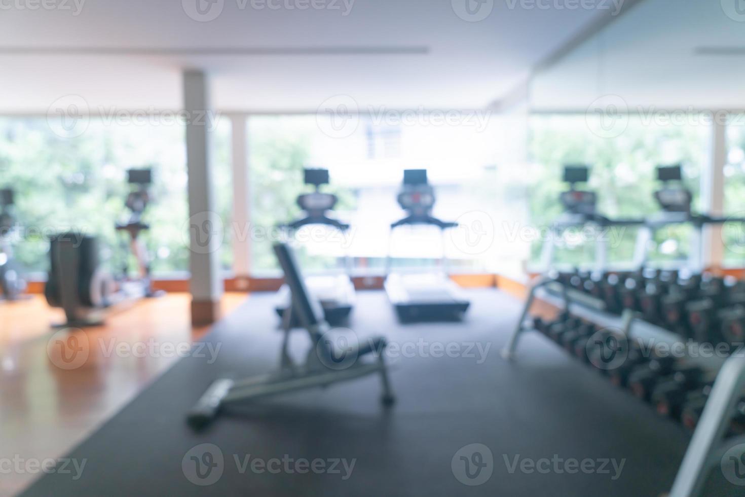 abstrakt oskärpa fitness gym för bakgrund foto