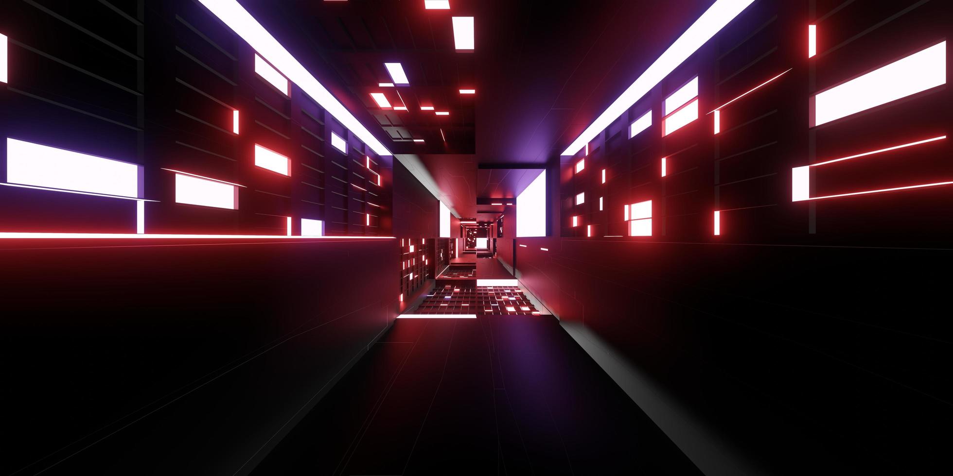 ljus tunnel teknik korridor modern futuristisk science fiction bakgrund foto
