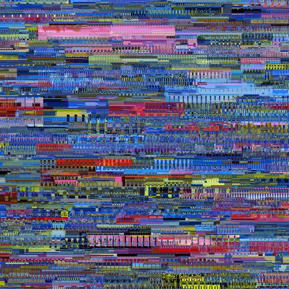 färgglad unik glitch texturerad signal abstrakt abstrakt pixel glitch fel foto