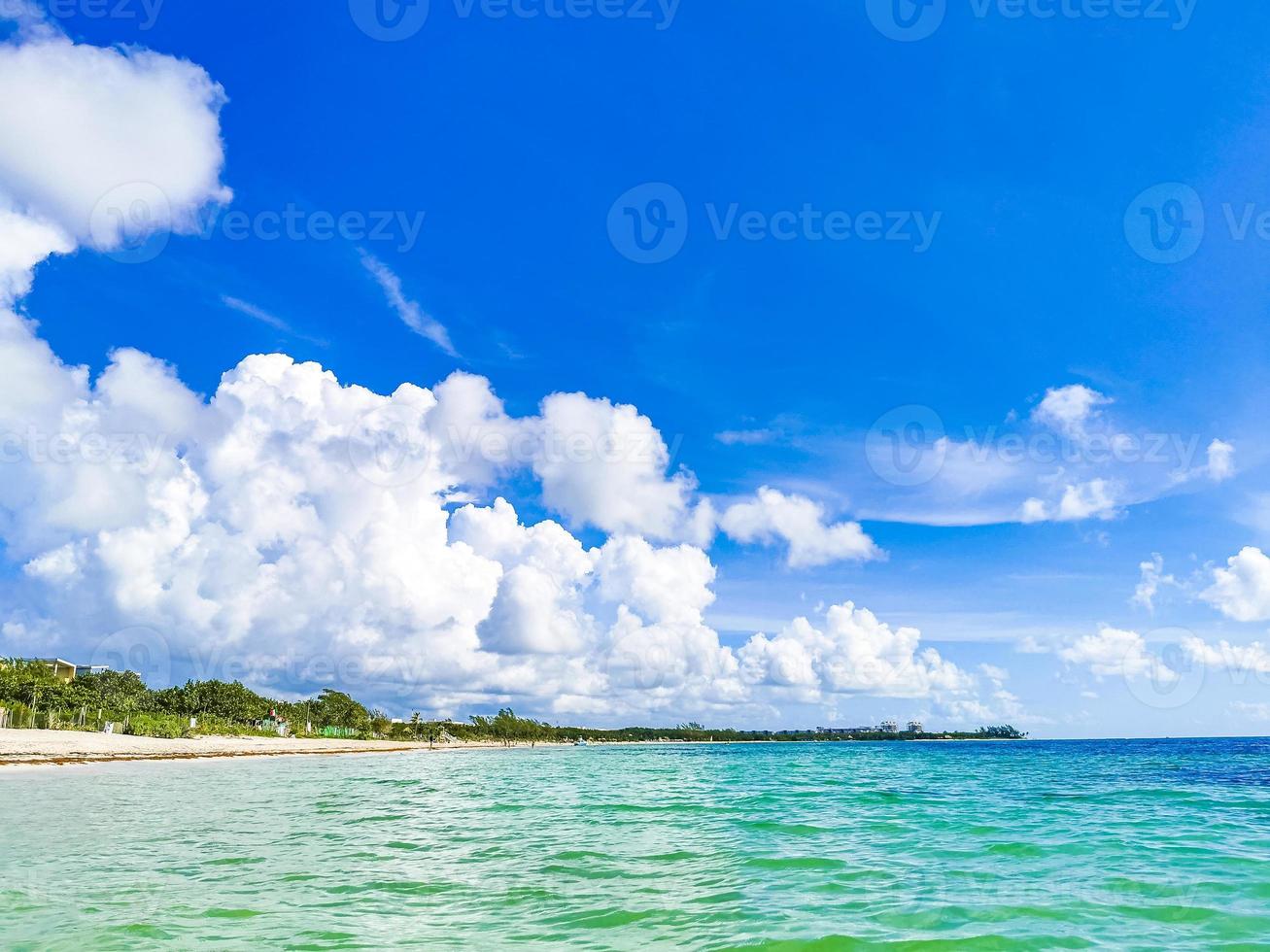 tropisk mexikansk strand 88 punkter esmeralda playa del carmen mexico. foto