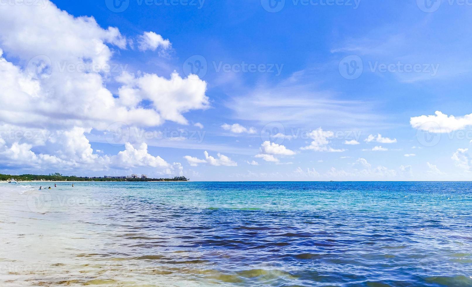 tropisk mexikansk strand 88 punkter esmeralda playa del carmen mexico. foto