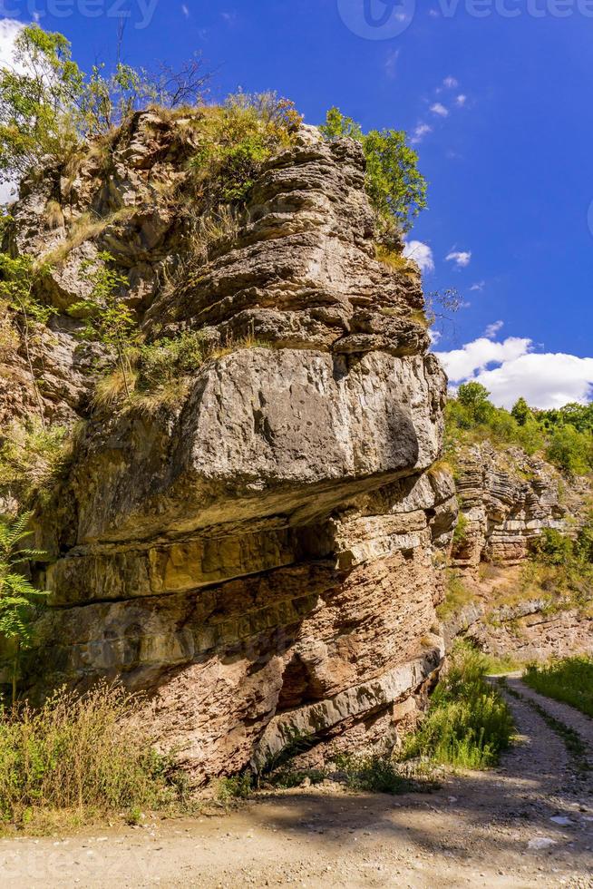 boljetin river gorge i östra Serbien foto