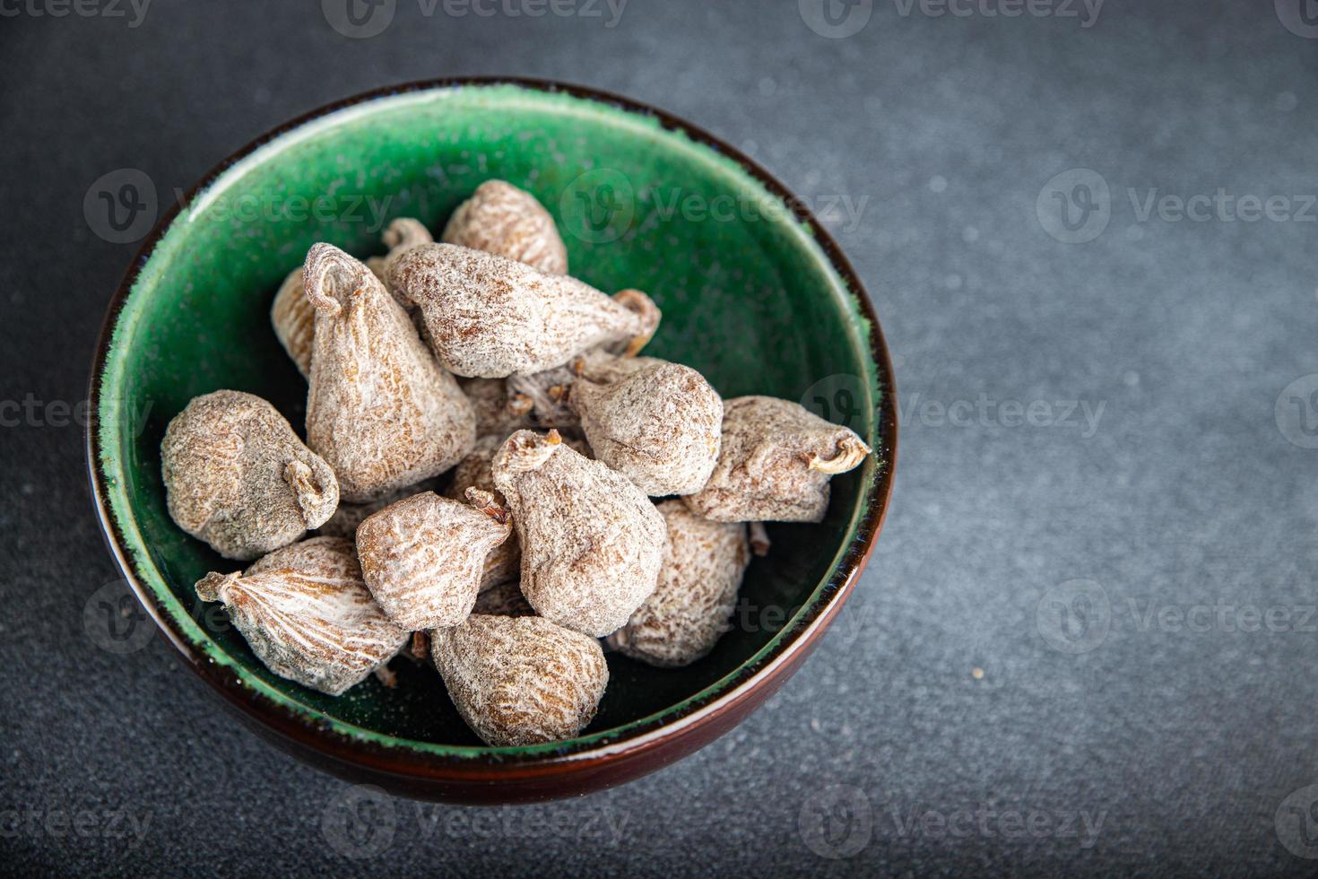 torkade fikon naturlig söt dessert hälsosam måltid foto