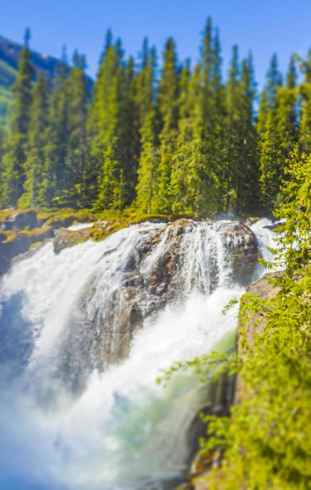 rjukandefossen i hemsedal viken norge vackraste vattenfallet i europa. foto