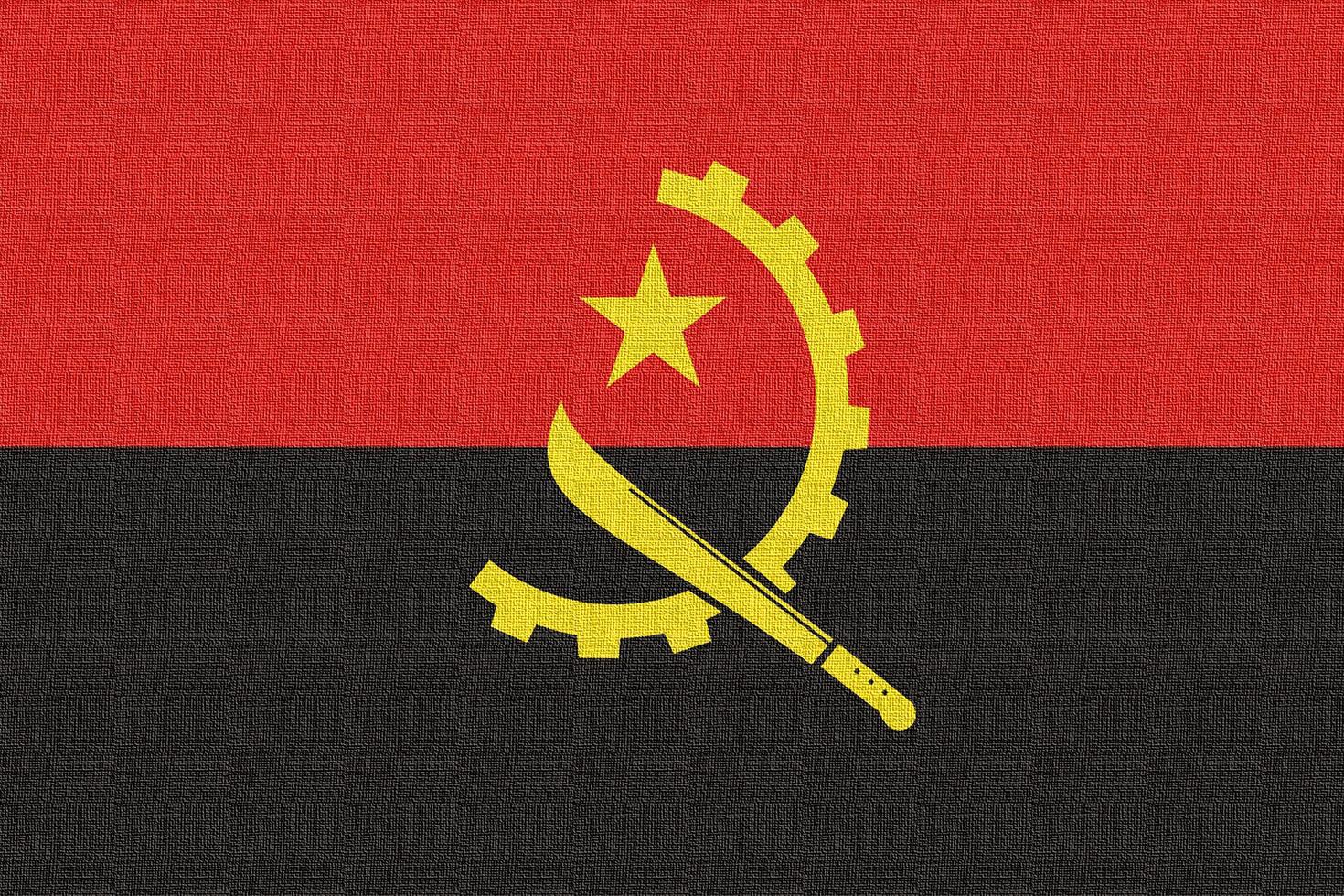 illustration av angolas nationella flagga foto