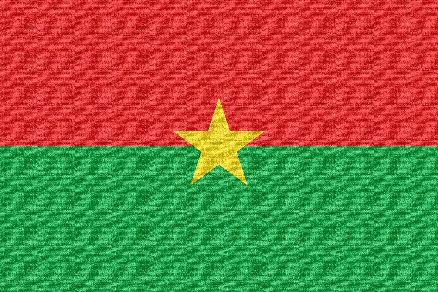 illustration av den nationella flaggan i burkina faso foto