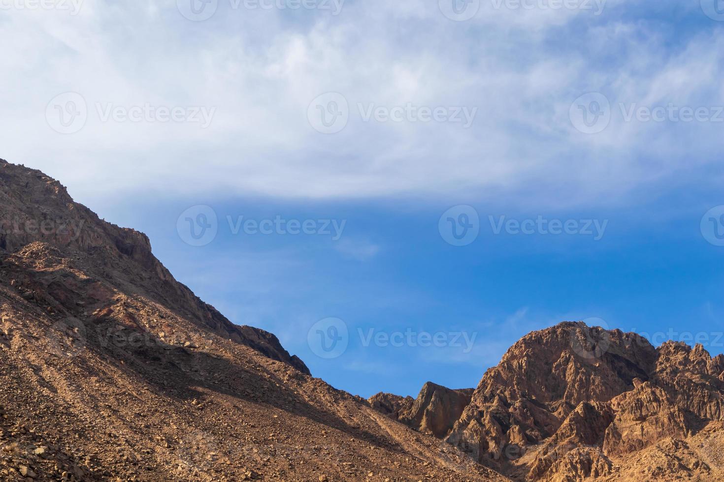 bergslandskap i sinai egypten foto