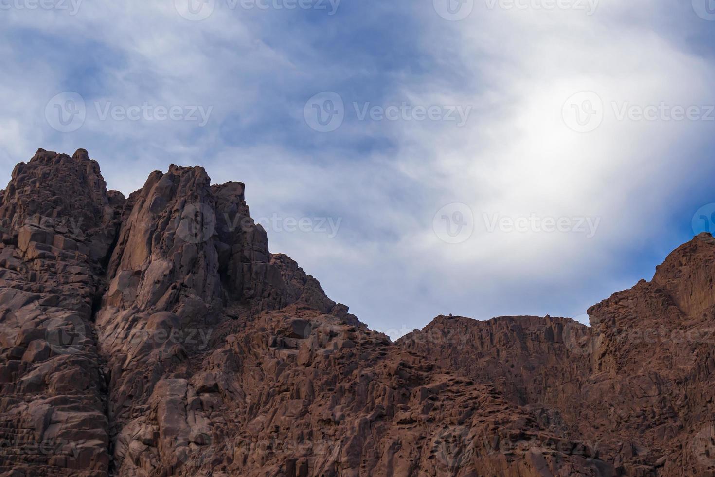 bergslandskap i sinai egypten foto