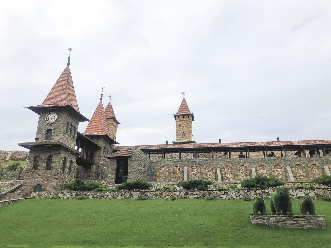 kamensk city, Ryssland, 2021 - slott i parken loga foto