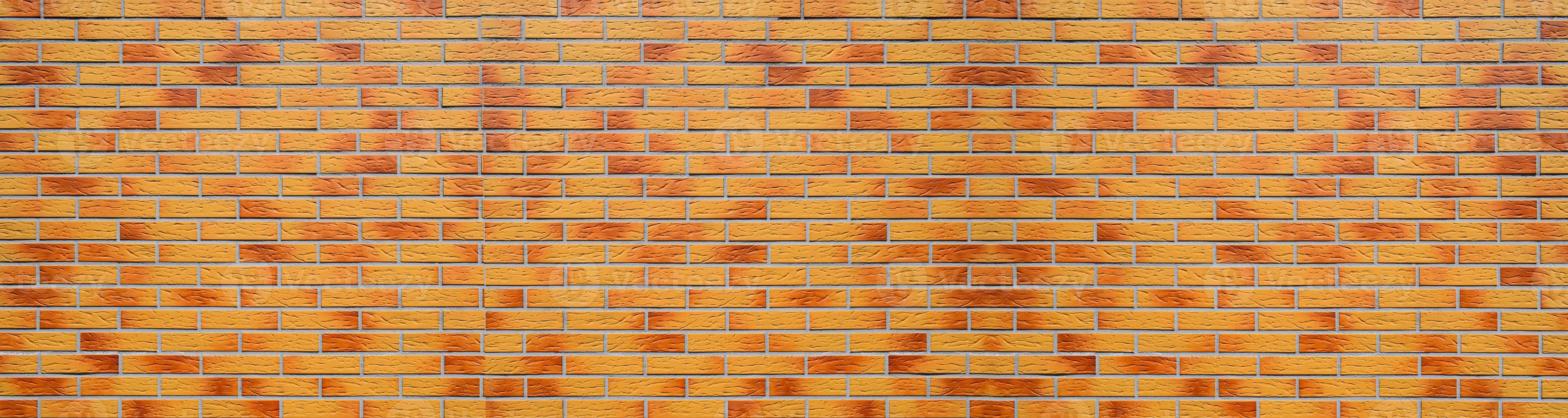tegelvägg bakgrund. ren röd och orange murverk kopia utrymme vägg grunge vintage textur. foto